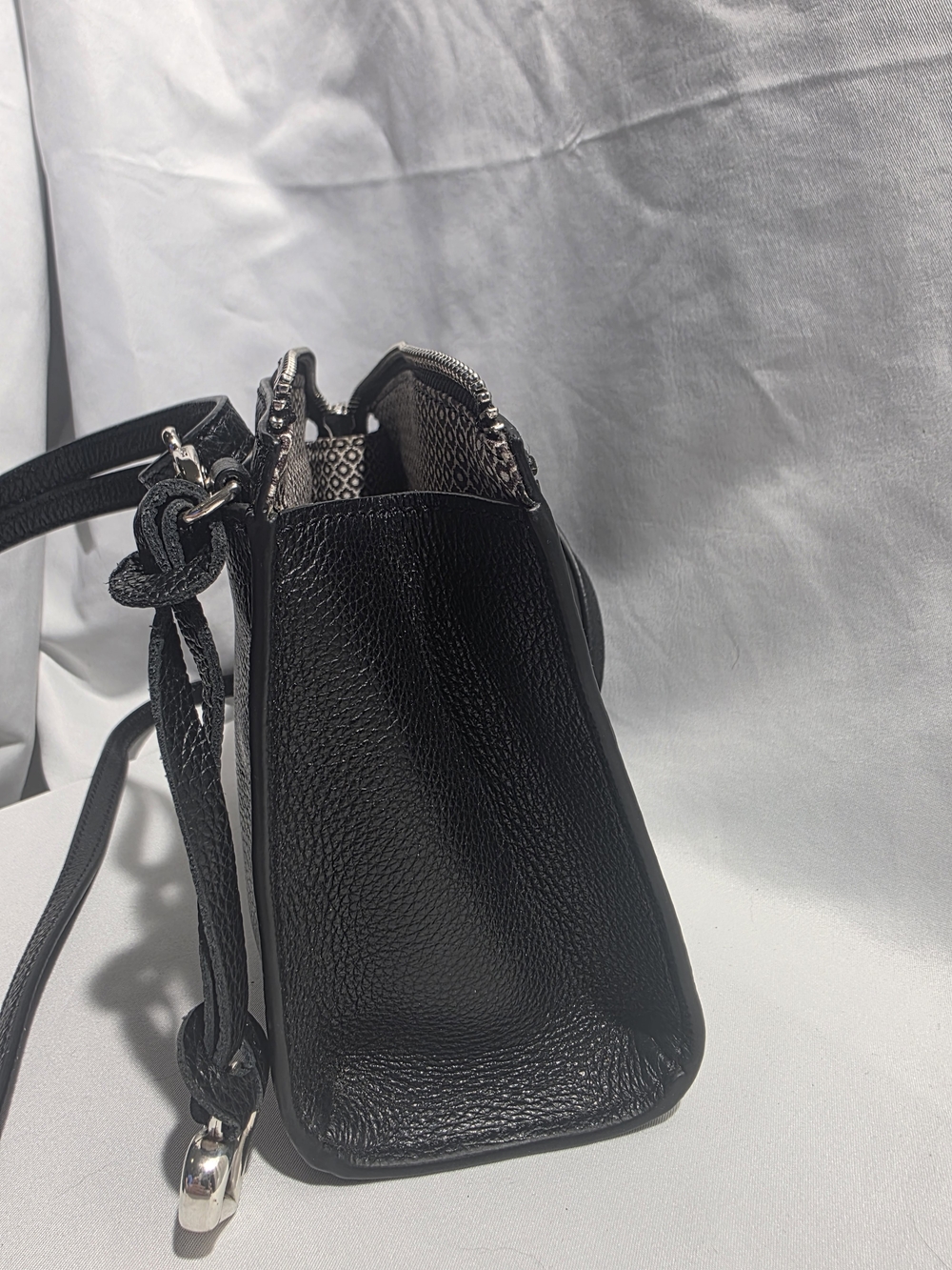 Gigi Mini Cross Body Bag Black Interlok H15913 W/Papers - Picture 11 of 15